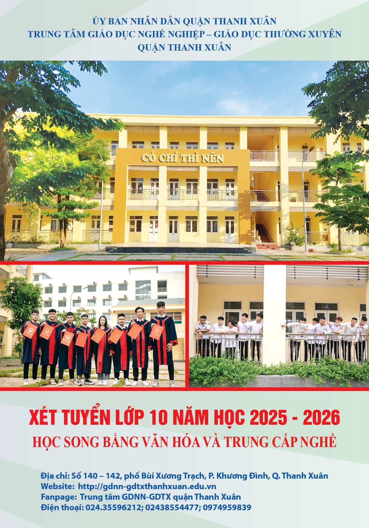 THÔNG TIN VỀ TUYỂN SINH LỚP 10, NĂM HỌC 2025 - 2026
